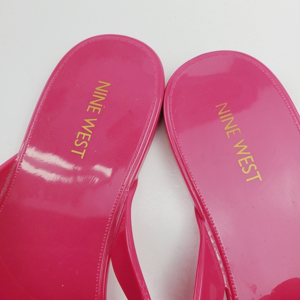 Nine West Women's Pink Sandals Size 9 Lightweight Floral Details - Picture 6 of 10